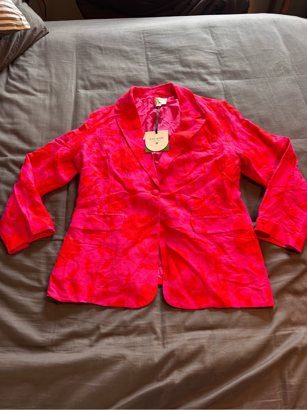 kate spade Pink Floral Blazer - Women's Jacket